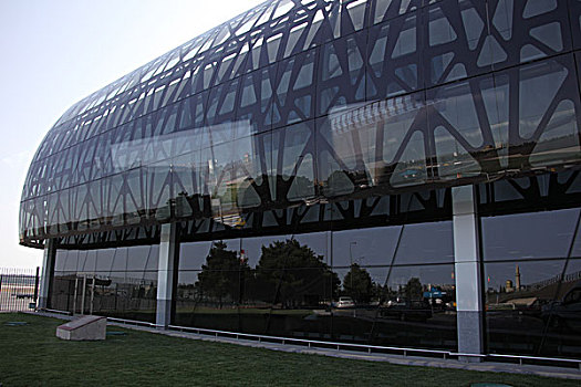 建筑,现代,机场,玻璃