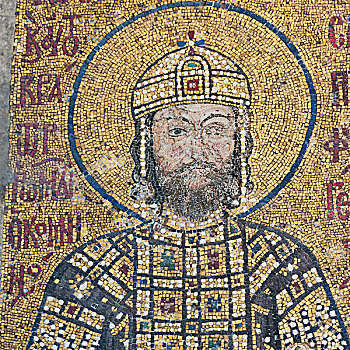 瓷砖,图案,历史人物,圣索菲亚教堂,博物馆,伊斯坦布尔,土耳其
