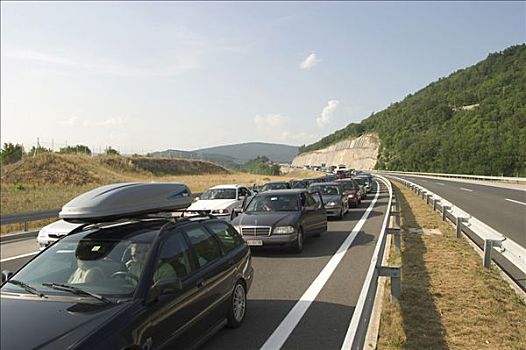 塞车,高速公路,斯洛文尼亚