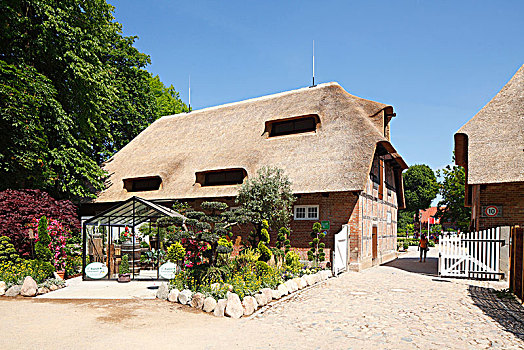 半木结构房屋,石荷州,德国,欧洲