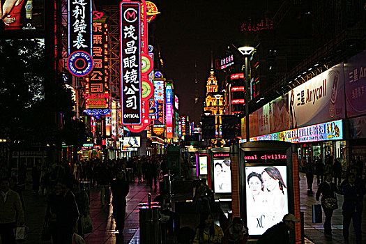 南京路,夜晚,上海