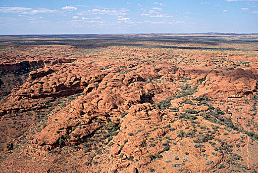 俯拍,岩石构造,国王峡谷,国家公园,北领地州,澳大利亚
