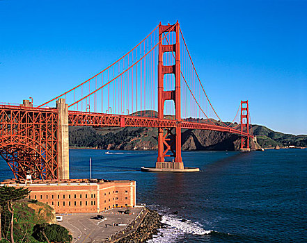 堡垒,金门大桥,旧金山,加利福尼亚