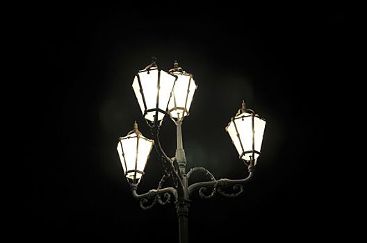 历史,街道,灯笼,维也纳,奥地利