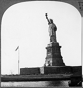 自由女神像,岛屿,纽约,美国,卡