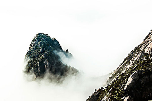 黄山云海,地质公园,岩石,迎客松,云海