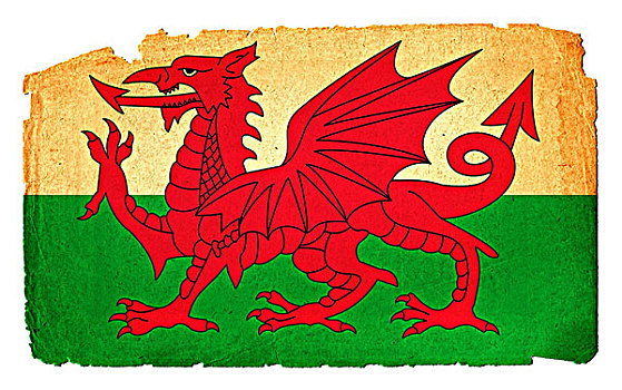 脏,旗帜,威尔士