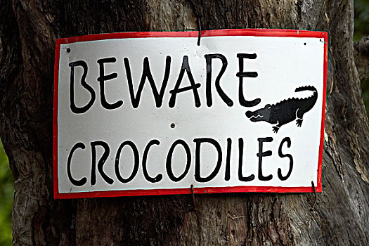 警告标识,乔贝,狩猎小屋,营地,博茨瓦纳,非洲