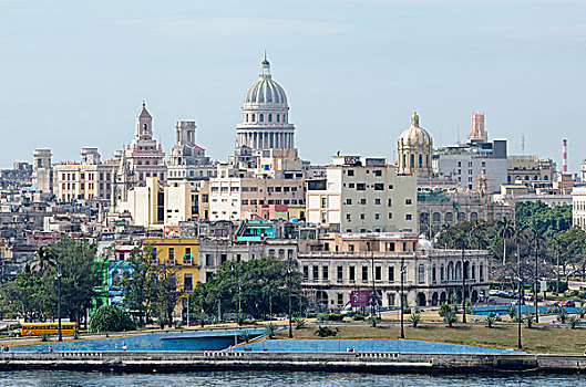 风景,首都,历史,中心,简易屋舍,哈瓦那,古巴,北美