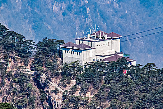 安徽省黄山市黄山风景区太平索道松谷站建筑景观