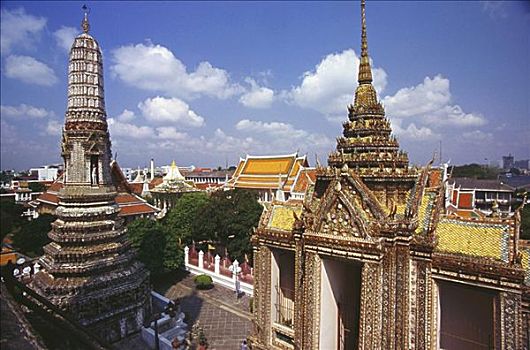 庙宇,城市,郑王庙,曼谷,泰国