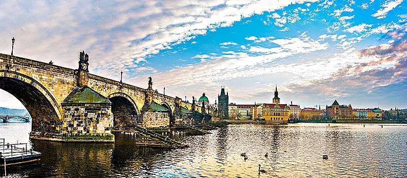 摩尔多瓦,查理大桥,旧城桥塔,布拉格,日出,历史,中心,波希米亚,捷克共和国,欧洲