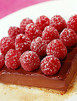 巧克力,树莓馅饼
