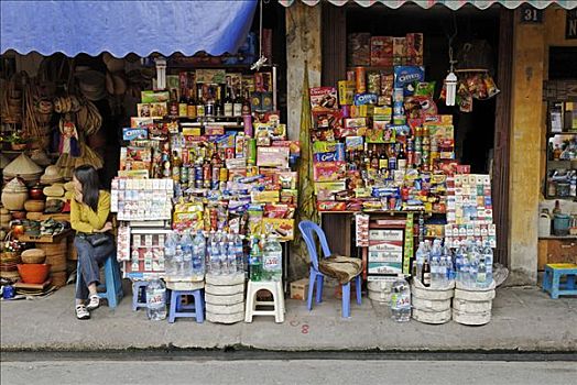 小杂货店,河内,越南,亚洲