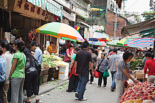 食品市场,广州,中国