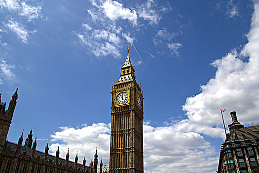 具有现代气息的英国伦敦大本钟