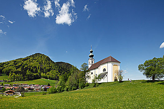 教区教堂,区域,上巴伐利亚,巴伐利亚,德国,欧洲