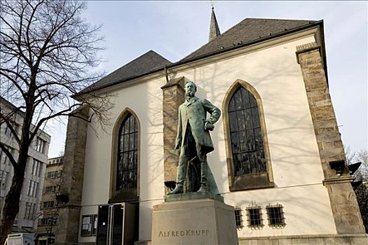 雕塑,正面,市场教堂,埃森,北莱茵威斯特伐利亚,德国