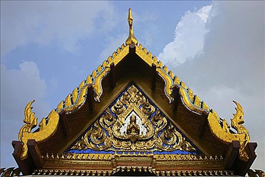 高,局部,庙宇,泰国