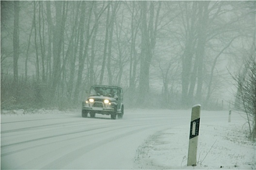 汽车,雪