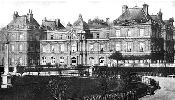 宫殿,卢森堡,家,法国,参议院,巴黎