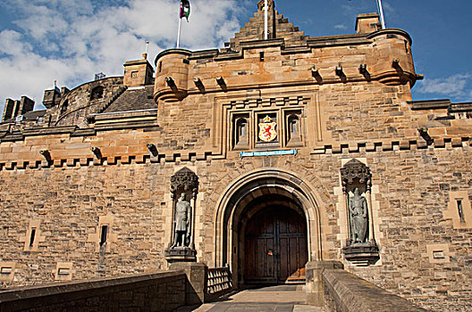苏格兰,爱丁堡,历史,爱丁堡城堡,城堡,进入