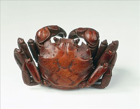 竹子,盒子,形态,雌性,螃蟹,中国,迟,17世纪,艺术家,未知