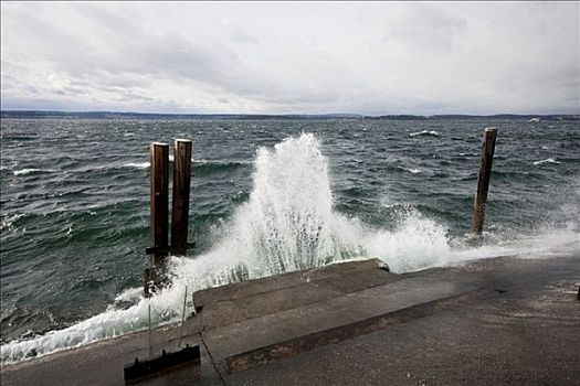 飓风,康士坦茨湖,巴登符腾堡,德国