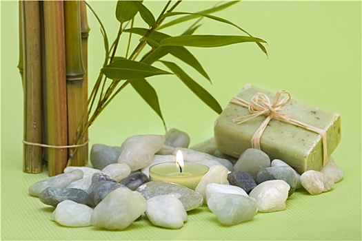健康,石头,蜡烛