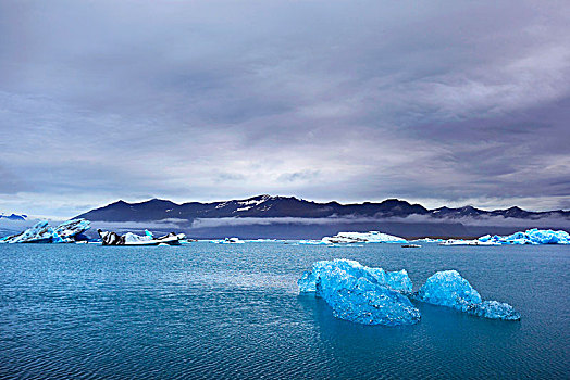 冰岛,瑟德兰德,杰古沙龙湖,泻湖