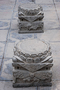 河南洛阳白马寺内的石刻