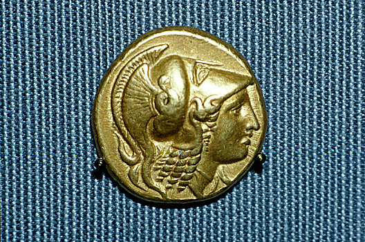 希腊,硬币,头部,雅典娜,金色,亚历山大大帝,艺术家,未知