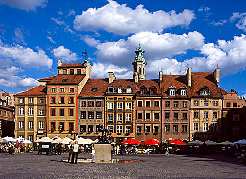 市场,老城,华沙,波兰