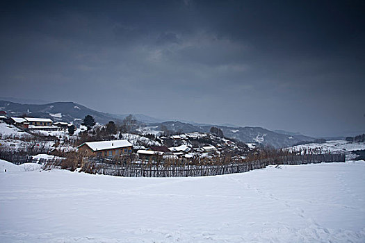 雪乡,雪村,吉林,临江市,村庄,山村,乡村,冬季,雪野,寒冷,农家,接待,旅游,松岭,东北,风情