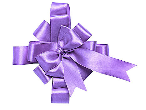 奖,紫色,蝴蝶结,丝带,隔绝,白色背景