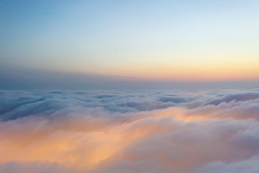 飞机航拍天空云朵