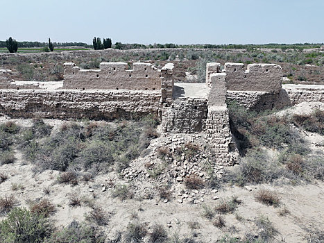 新疆尉犁,都热力古城遗址,塔里木河下游地区的屯垦开发的见证