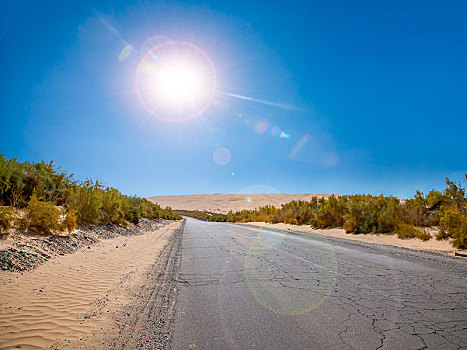 新疆塔里木沙漠公路