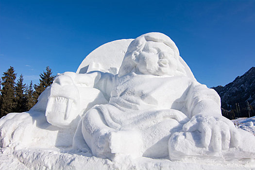 天池雪雕