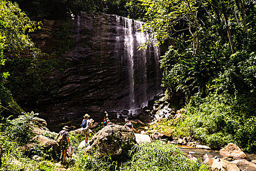 瀑布,格林纳达,西印度群岛