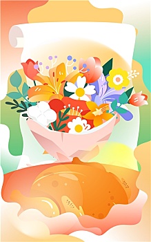 感恩節(jié)一家人聚餐吃飯慶祝團(tuán)圓節(jié)日矢量插畫