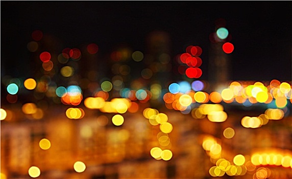 抽象,城市灯光,背景