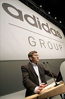 首席执行官,阿迪达斯,财务报表,新闻发布会,2006年,巴伐利亚,德国,欧洲