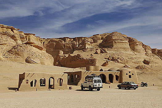 停车,旱谷,利比亚沙漠,埃及