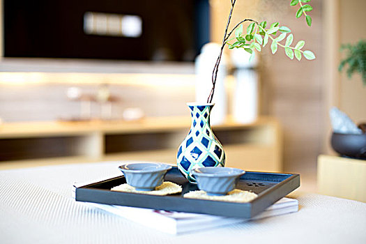 優(yōu)雅,陶瓷,茶,桌上,現(xiàn)代生活,房間