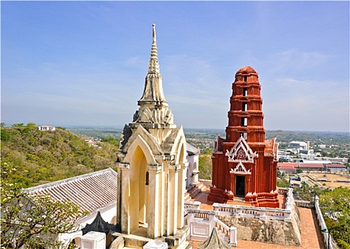 塔,宫殿,泰国
