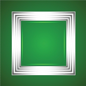 白色,框,绿色背景