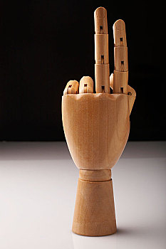 木质手模型