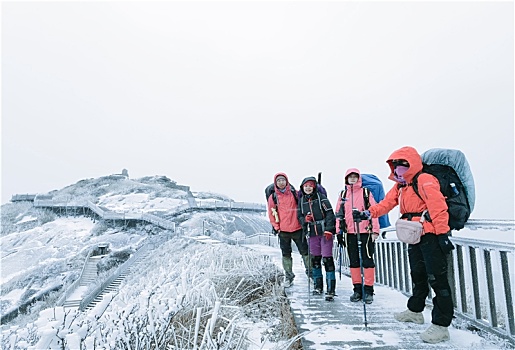 八闽第一峰-建宁金铙山雪景