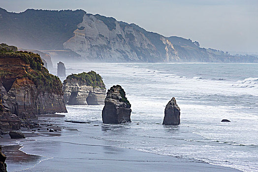 岩石构造,塔拉纳基,区域,新西兰,大洋洲